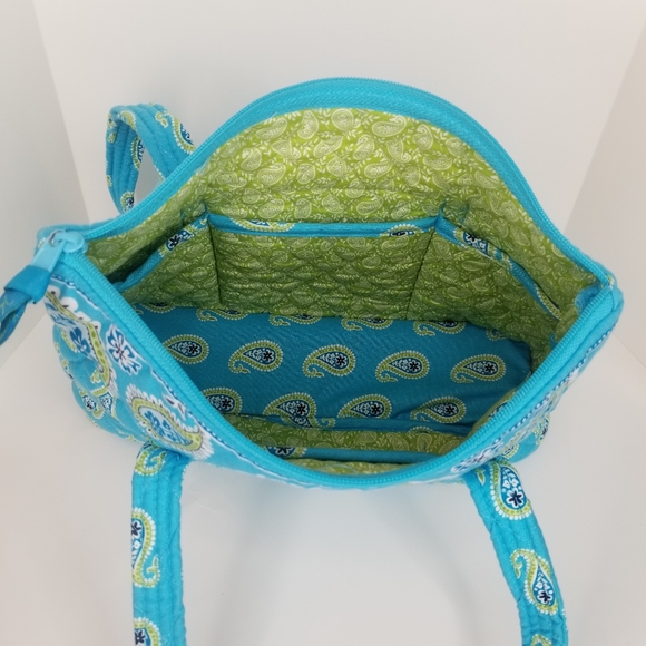 2 Vera Bradley Bags; 1 Blue Paisley Mini Tote Bag + 1 Frannie Lilli Bell Bag - Picture 3 of 15